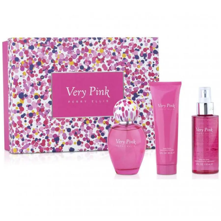 Perry Ellis Perry Ellis Ladies Very Pink Gift Set Fragrances 844061013896