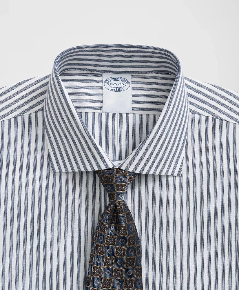 Brooks Brothers Stretch Supima® Cotton Non-Iron English Spread Collar, Striped Dress Shirt 2