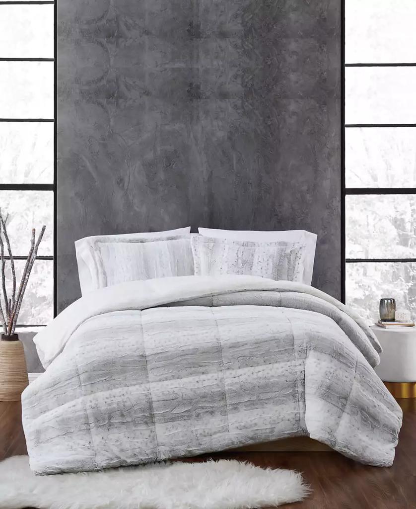Christian Siriano New York Snow Leopard 3 Piece Comforter Set