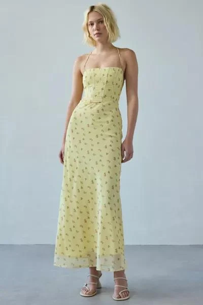 Kiss The Sky Kiss The Sky Ingrid Corset Tie Open-Back Maxi Dress 1