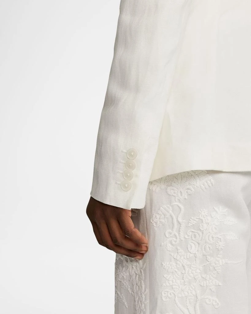 Ralph Lauren Collen Embroidered Double-Breasted Jacket 5