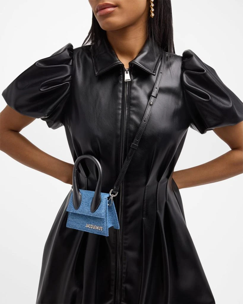 Jacquemus Le Chiquito Denim Top-Handle Bag 5