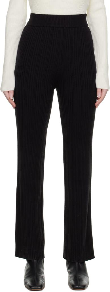 LVIR Black Flared Trousers