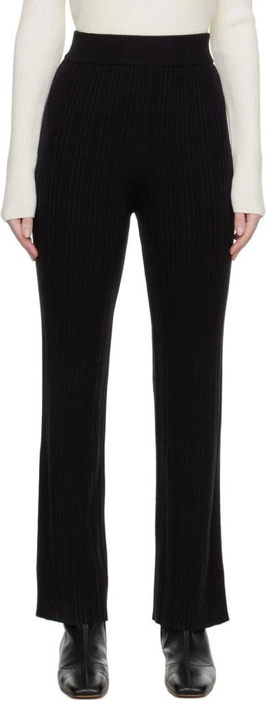 LVIR Black Flared Trousers 1