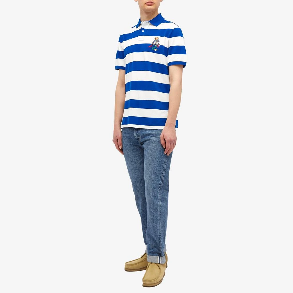 Ralph Lauren Polo Ralph Lauren Painting Bear Block Stripe Polo Shirt 4