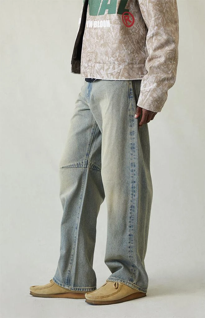 PacSun Mason Baggy Barrel Jeans Medium Indigo Tinted 3