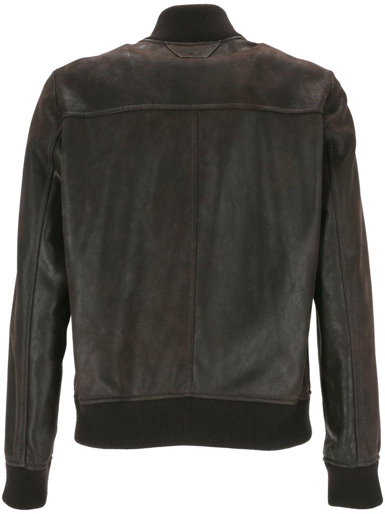 Salvatore Santoro Salvatore Santoro Zipped Leather Bomber Jacket