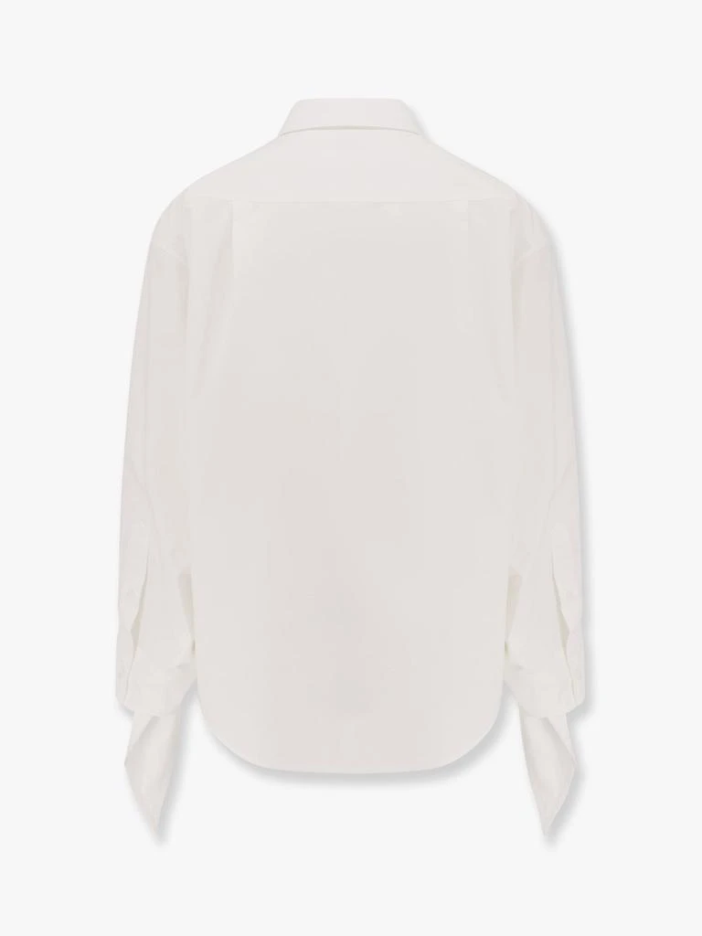 Balenciaga Oversize cotton shirt with knotted details 4