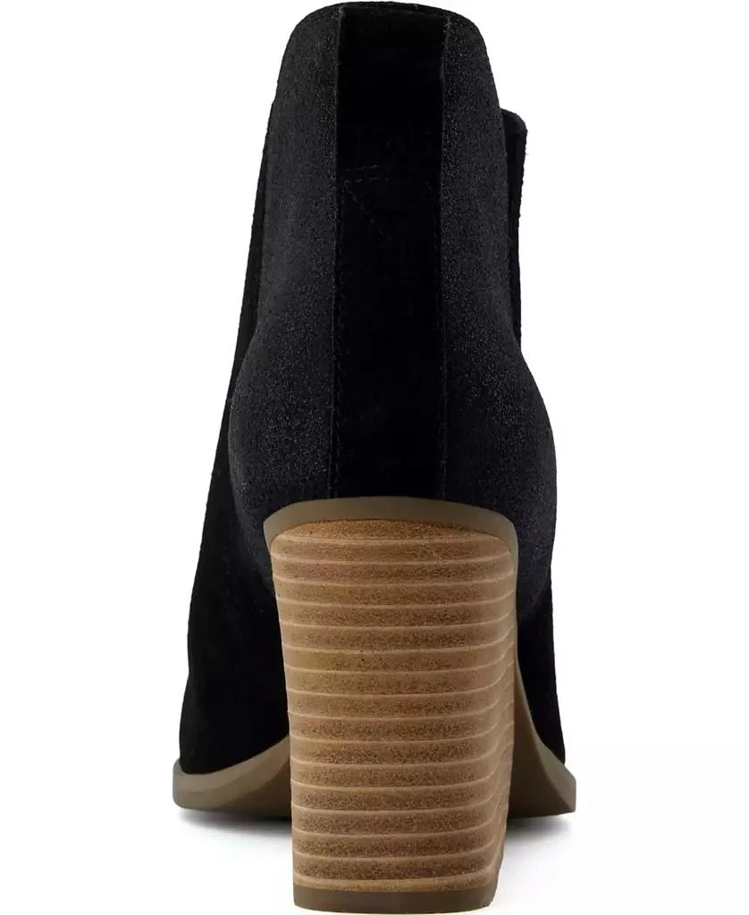 TOMS Women's Eliza Metallic Cutout Wedge Booties 3