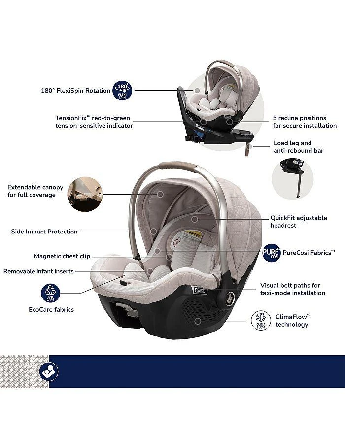 Maxi-Cosi Peri™ 180° Rotating Infant Car Seat 3