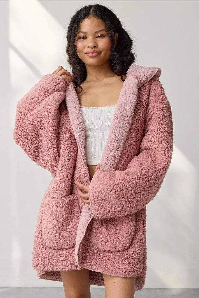 Out From Under Out From Under Cloud Nine Reversible Fleece Hooded Teddy Robe