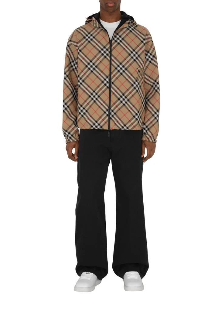 Burberry Reversible check hooded jacket 2