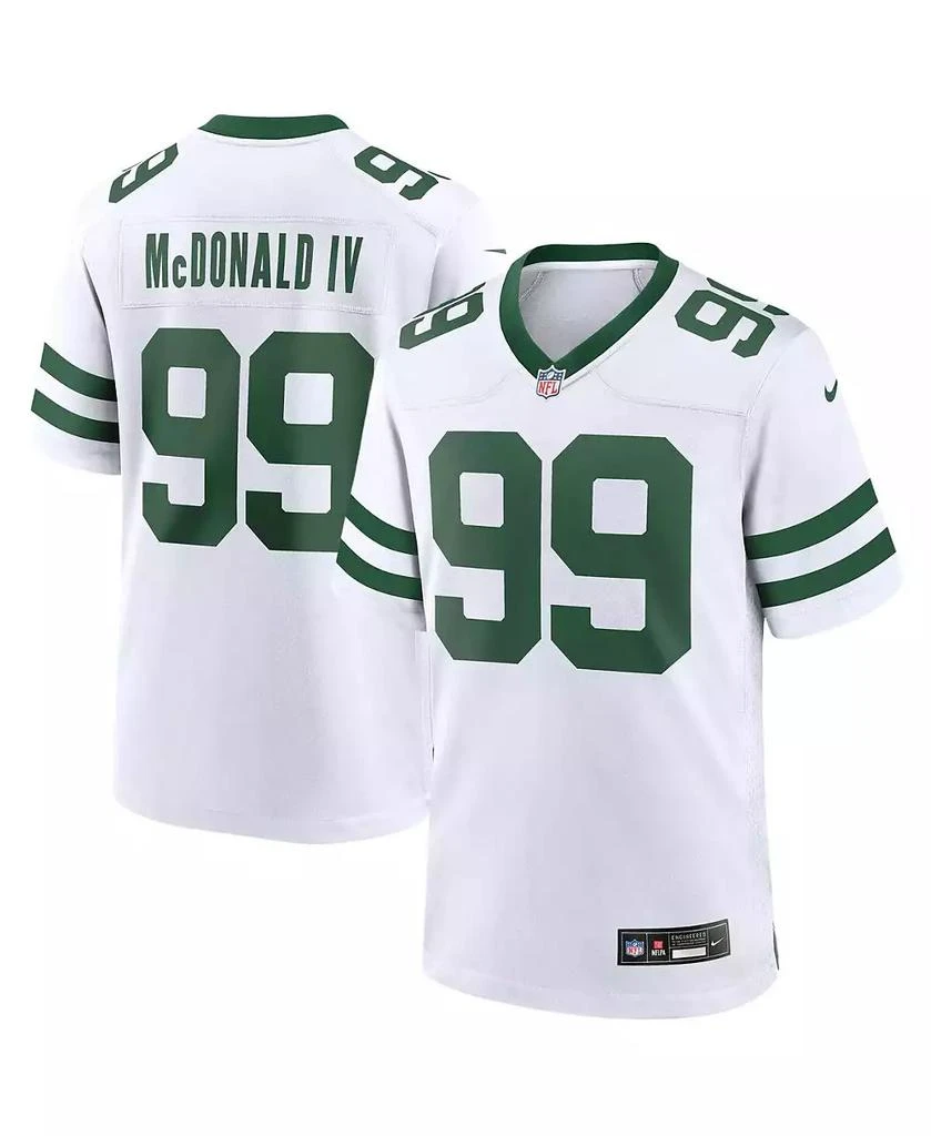 NIKE Men's Will McDonald IV Legacy White New York Jets Game Jersey 1