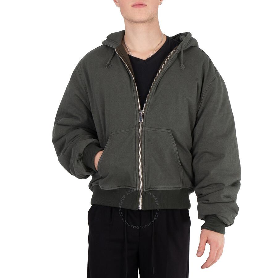 HOLZWEILER Men's Dark Green Loken Padded Zip Hoodie