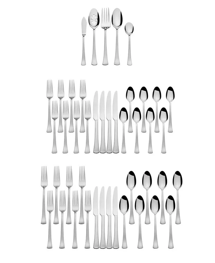 International Silver Fulton Satin 18.0 Stainless Steel 51 Piece Flatware Set, Service For 8 1
