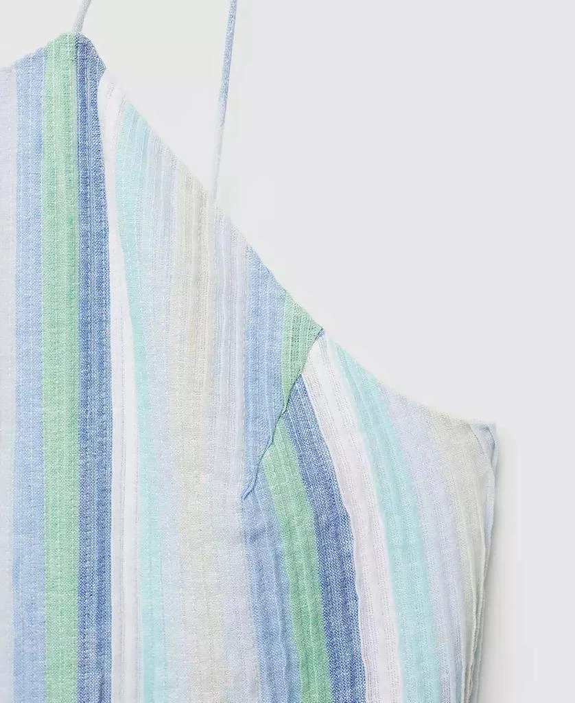 Mango Women's Striped Linen Dress 3