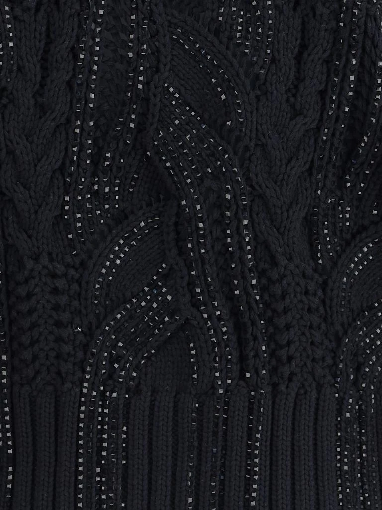 ERMANNO Rhinestone cotton Cardigan 3