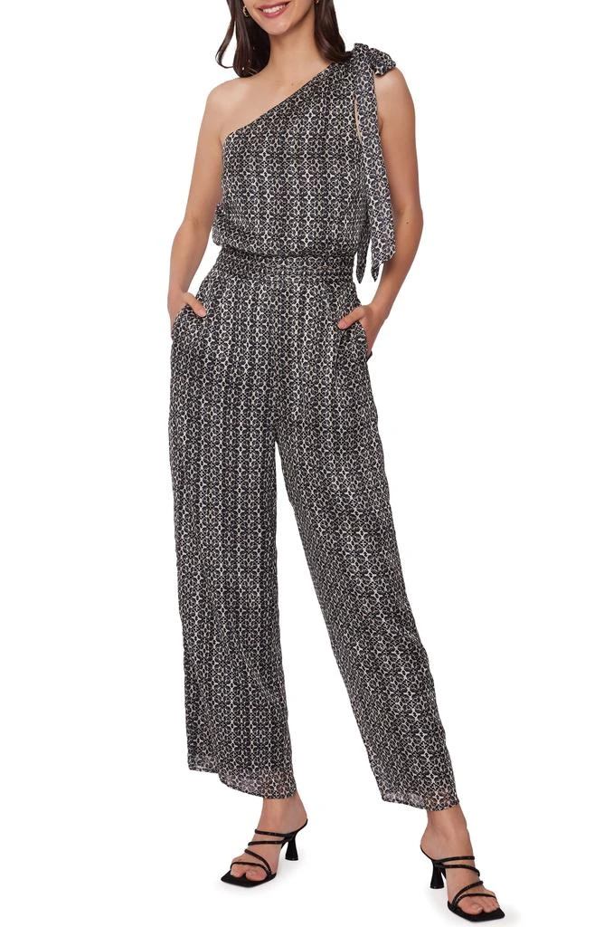 Lost and Wander Mira Geo Print One-Shoulder Jumpsuit 1
