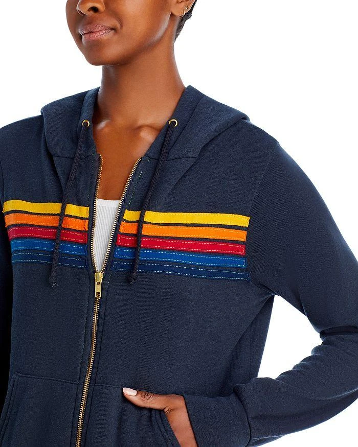 Aviator Nation Rainbow Stripe Hoodie 4