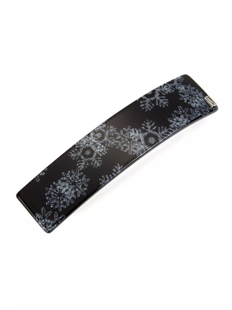 Alexandre de Paris Snowflake Thick Barrette