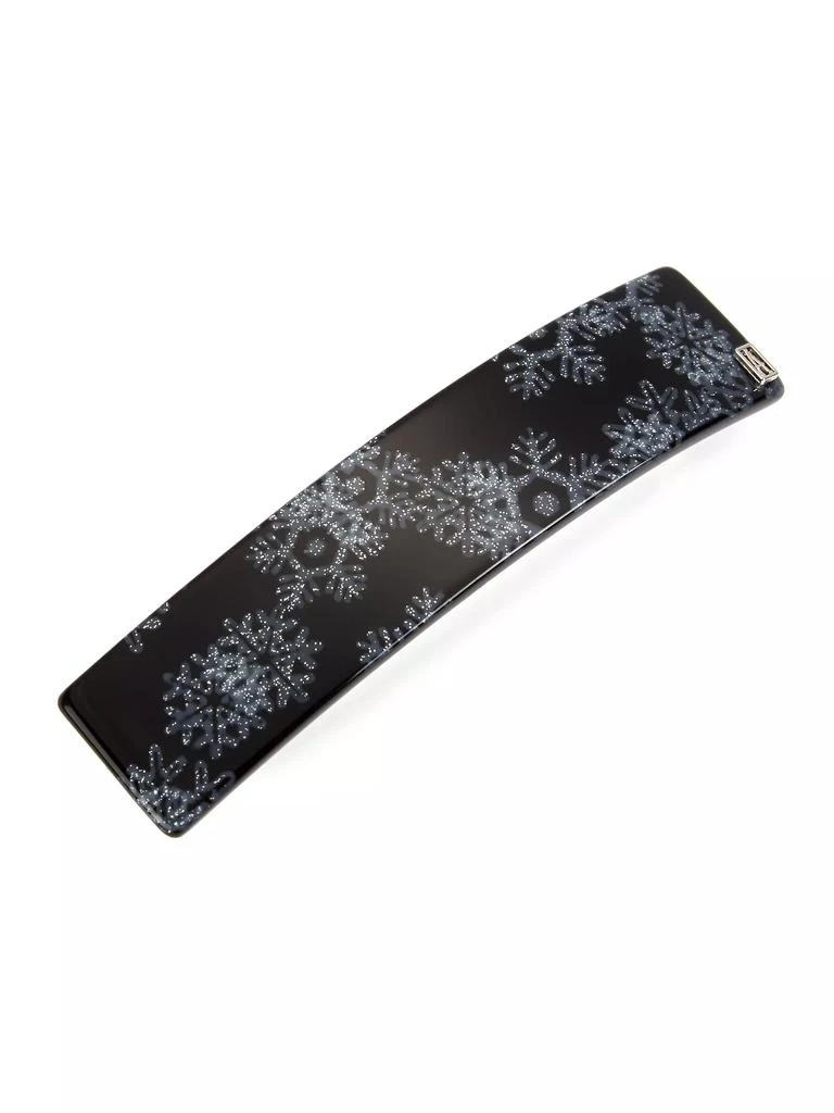 Alexandre de Paris Snowflake Thick Barrette 1