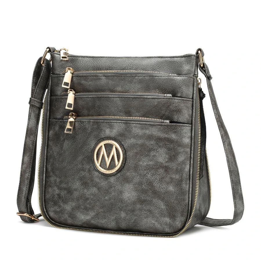 MKF Collection By Mia K. Salome Expandable Multi-Compartment Crossbody 1