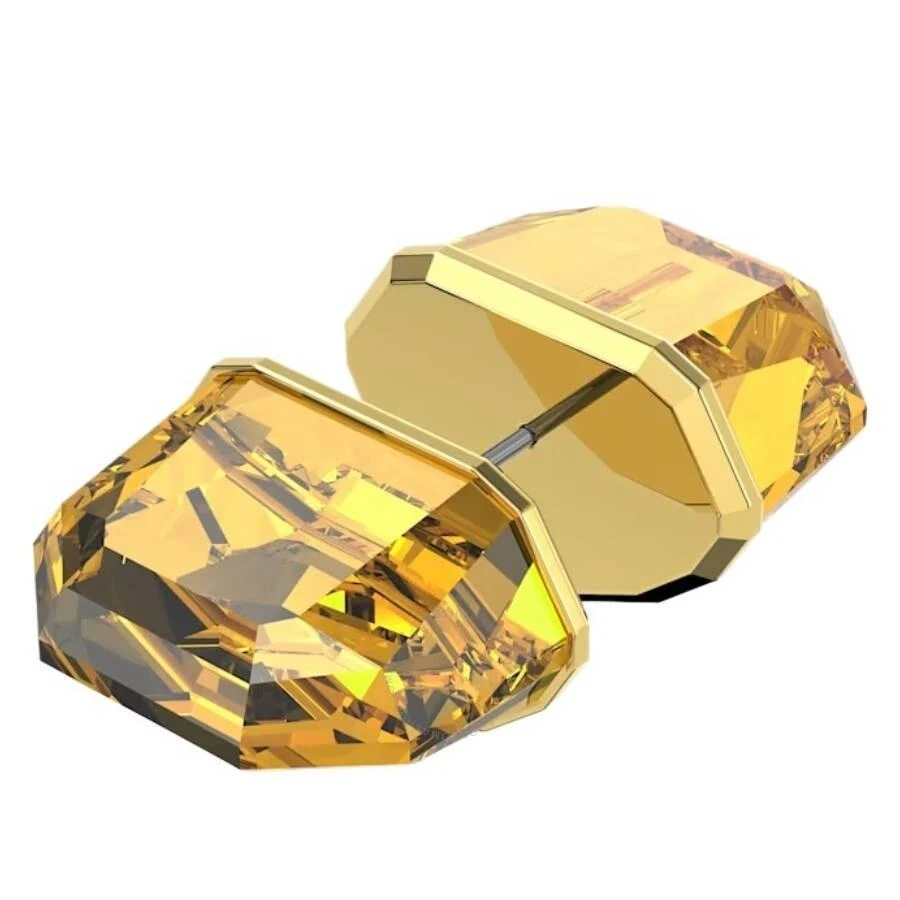 Swarovski Swarovski Yellow Lucent Gold-Tone Plated Stud Earring 1