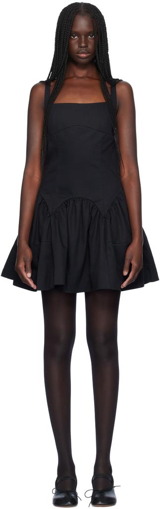 Sandy Liang Black Koss Minidress