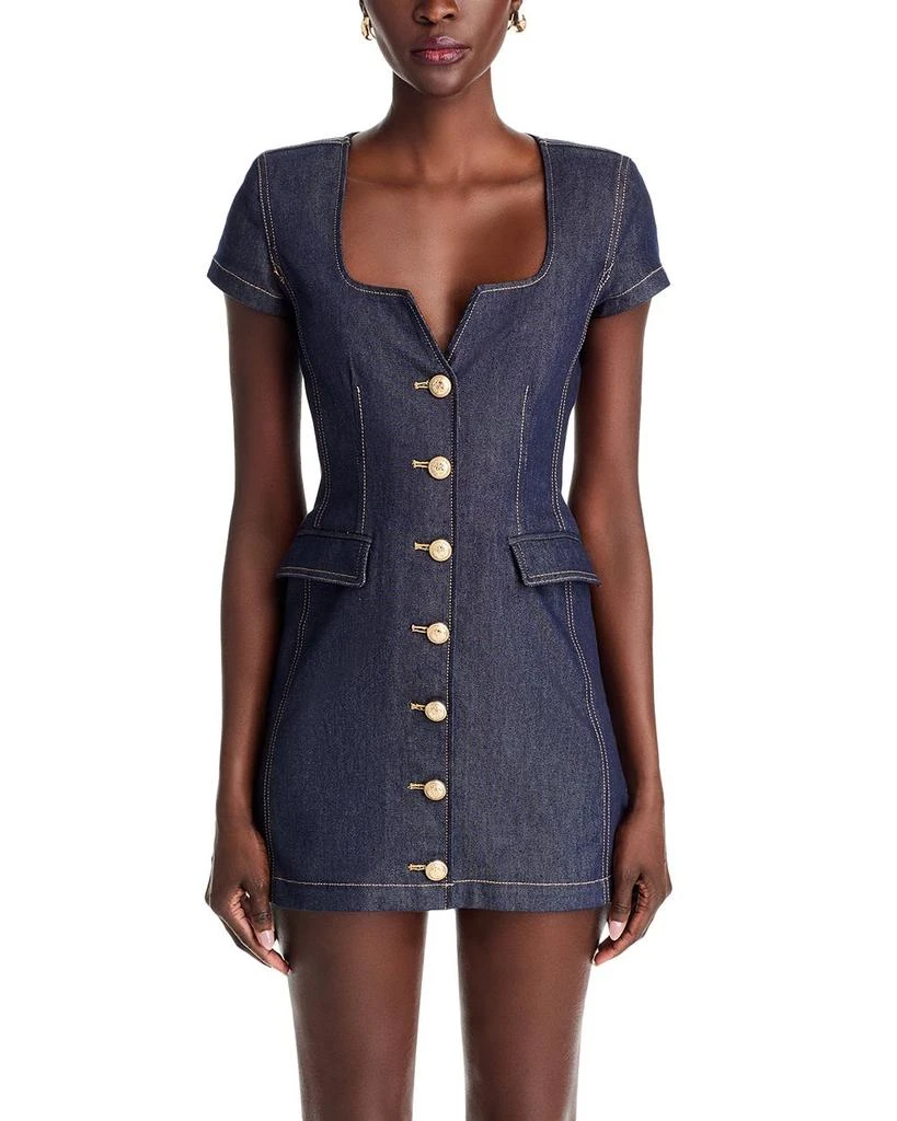 Generation Love Brunella Sheen Denim Mini Dress 7