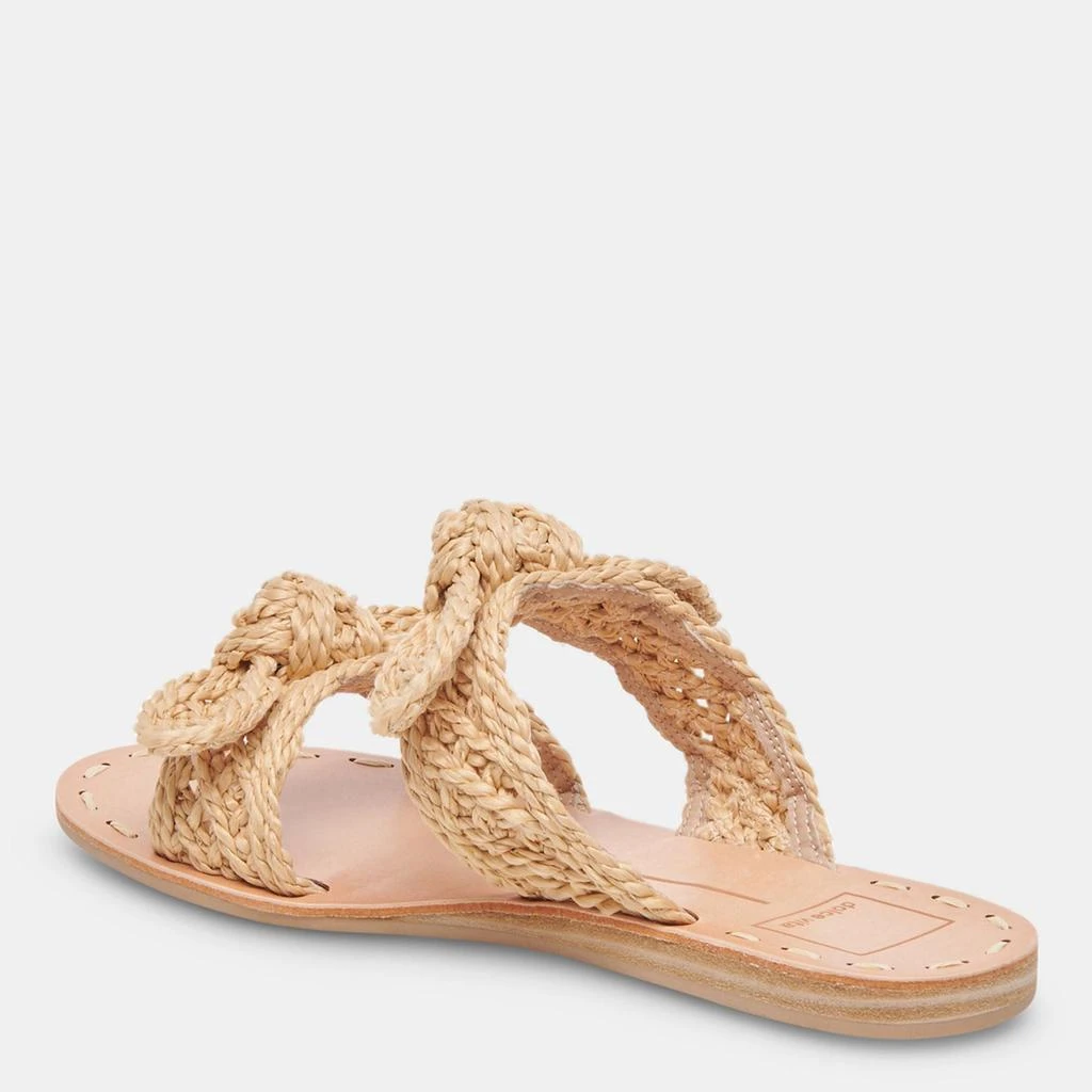 Dolce Vita Dinah Wide Sandals Lt Natural Raffia 5