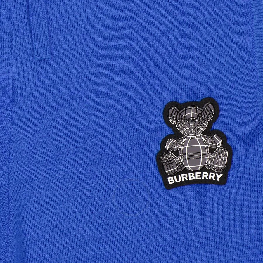Burberry Boys Canvas Blue Cashmere Thomas Bear Track Pants 3