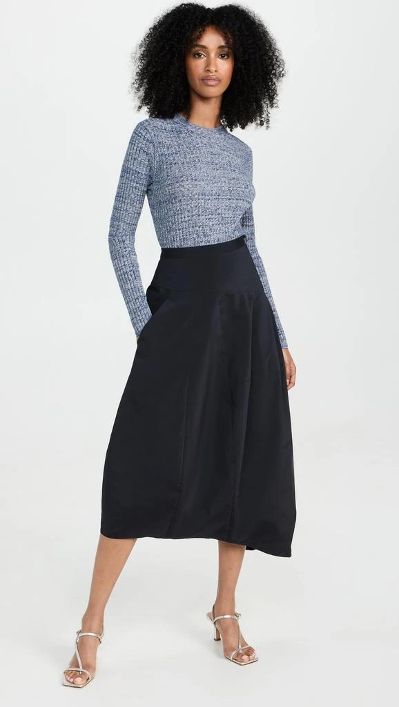 Tibi Nylon Asymmetrical Balloon Skirt 1