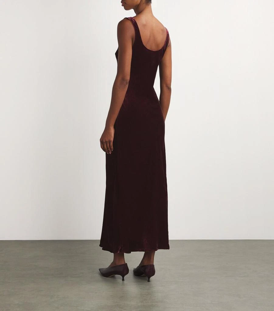 Ralph Lauren Silk-Blend Velvet Maxi Dress 3