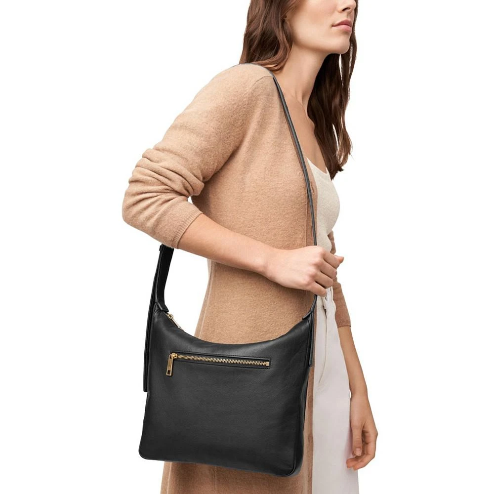 Fossil Cecilia Leather Top Zip Crossbody Bag 4