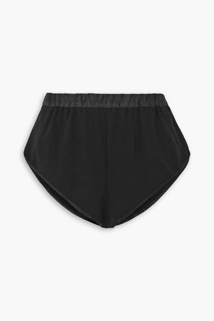 Tom Ford Silk satin-trimmed georgette shorts 1