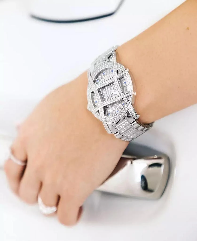 Jbw Women's Olympia Platinum Series Diamond (2 1/2 ct. t.w.) Stainless Steel Watch, 38Mm 6