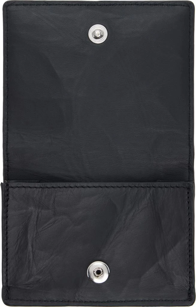 Y-3 Black Leather Card Holder 3