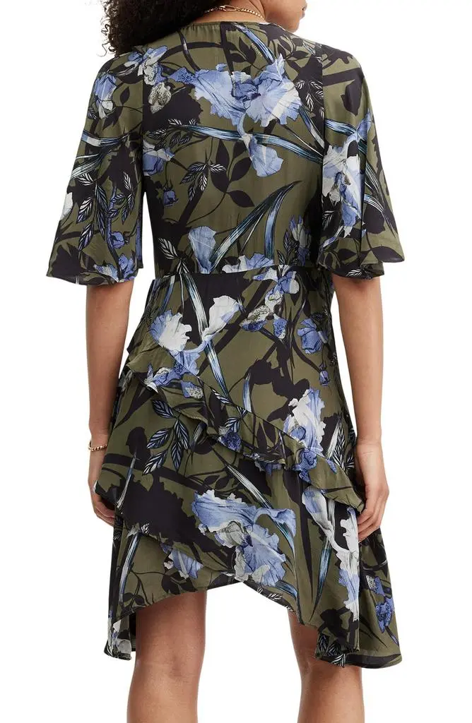 ALL SAINTS Meagan Floral Print Wrap Dress 3