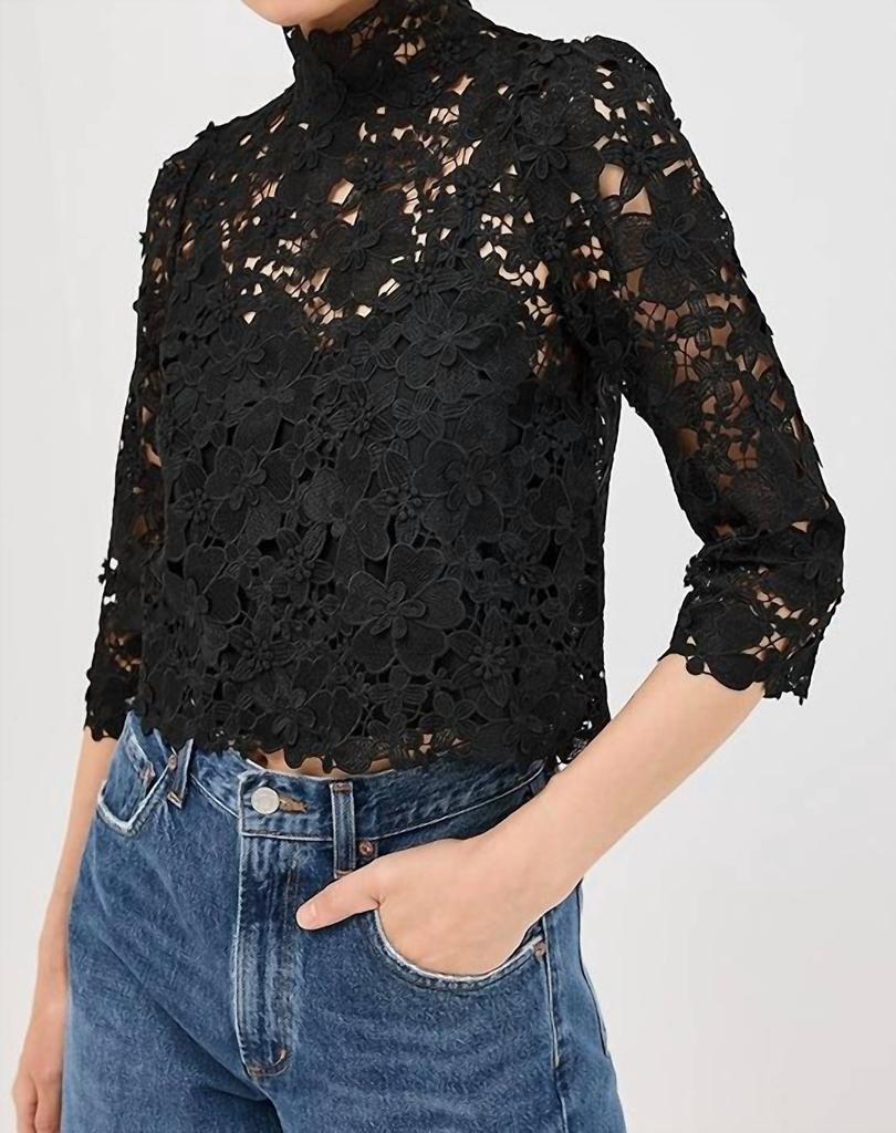 ba&sh Ba&Sh - Paul High Neck Floral Top
