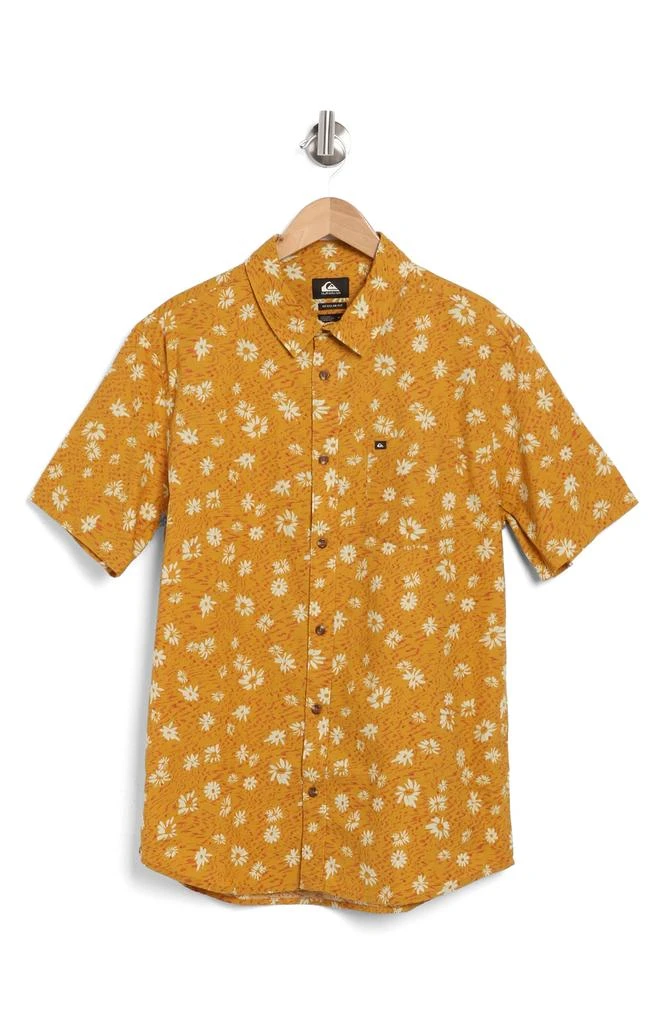 Quiksilver Future Hippie Floral Short Sleeve Button-Up Shirt 4