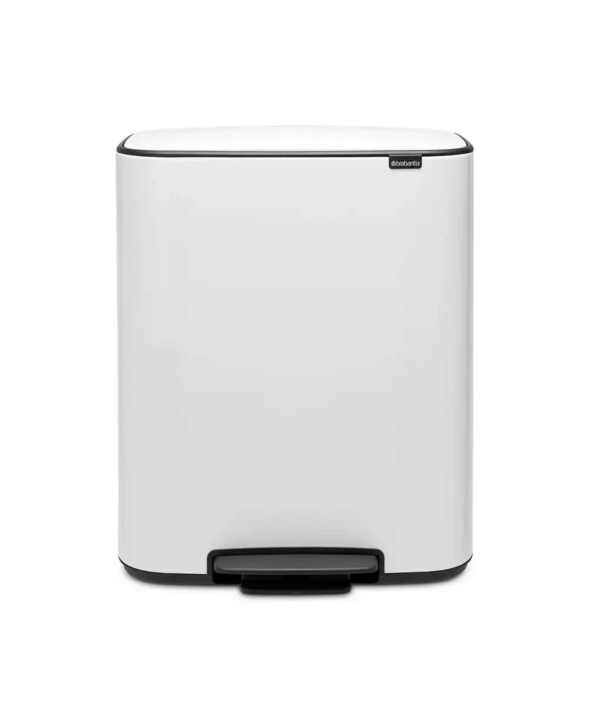 Brabantia Bo Step on Dual Compartment Trash Can, 2 x 8 Gallon, 2 x 30 Liter 1