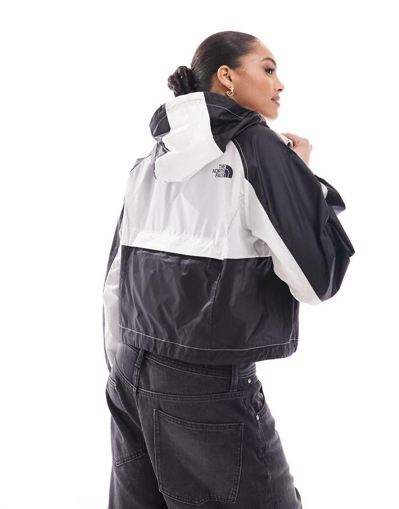 The North Face The North Face Himalia packable waterproof wind jacket in off white Exclusive at ASOS