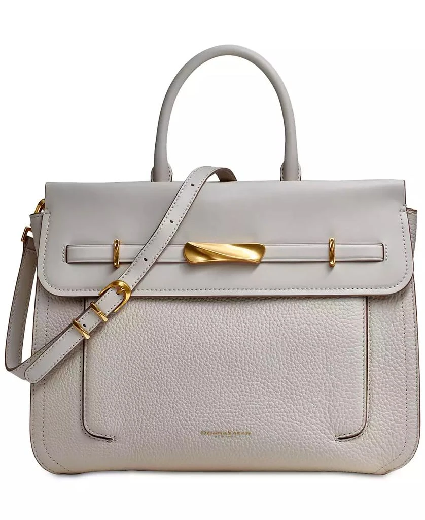 Donna Karan Donna Karan Oceanside Top Handle Leather Satchel 1