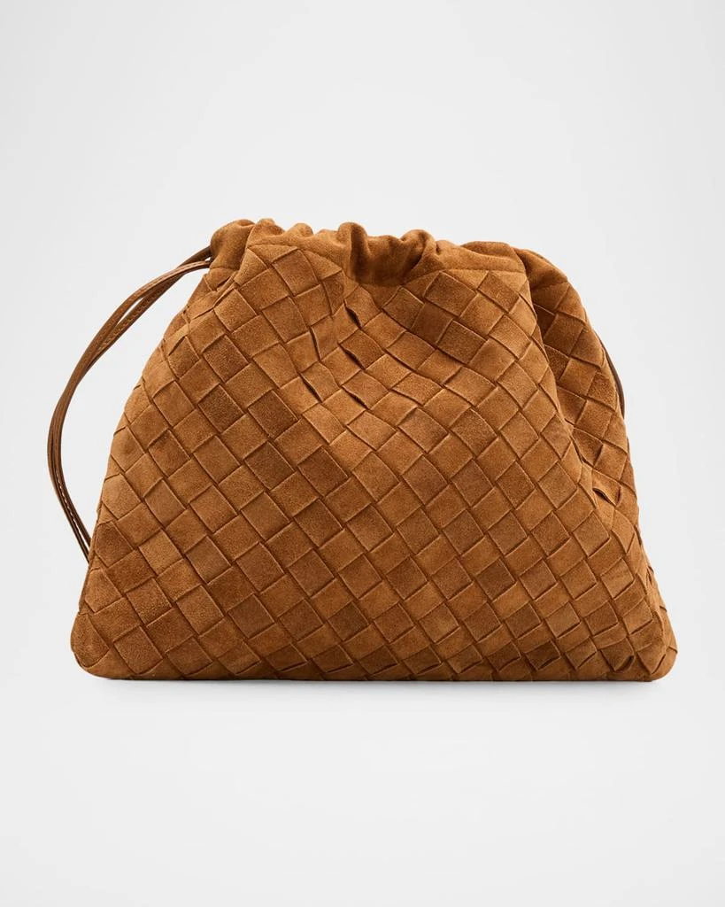 Bottega Veneta Suede Drawstring Pouch Clutch Bag 3