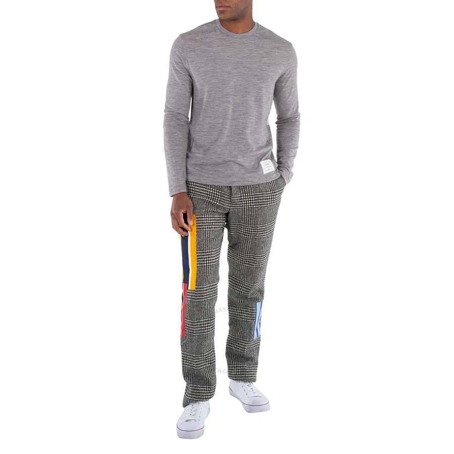 Thom Browne Patchwork Prince Of Wales Wool Trousers 1