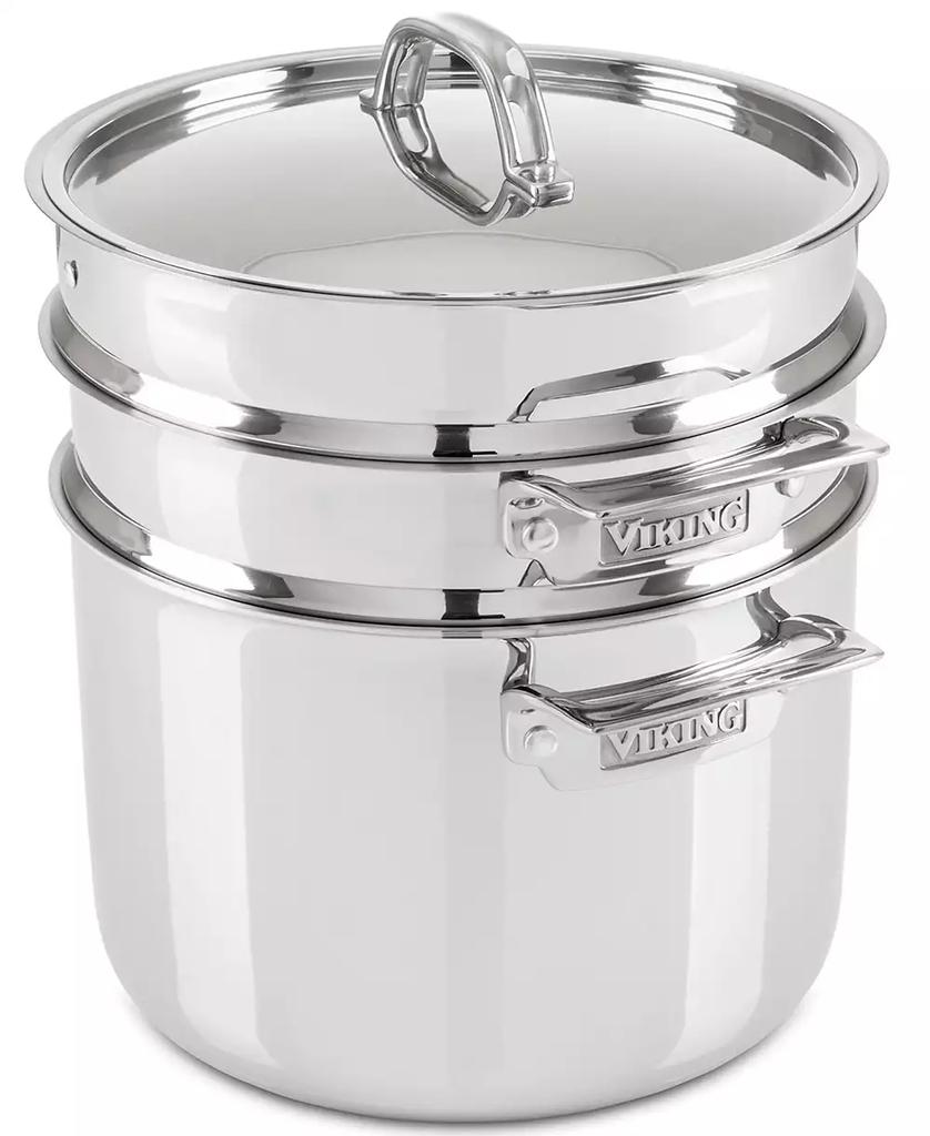 VIKING 8-Qt. 3-Ply Multi Cooker with Pasta Pot Steamer Insert