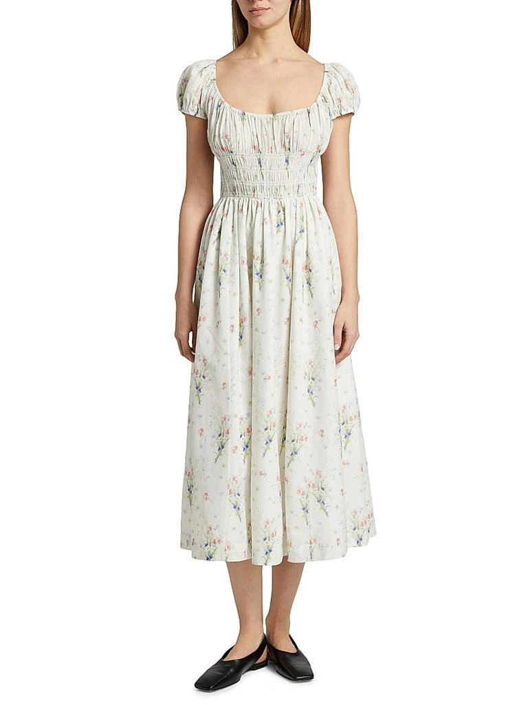 DÔEN Quinley Floral Cotton Midi-Dress 3