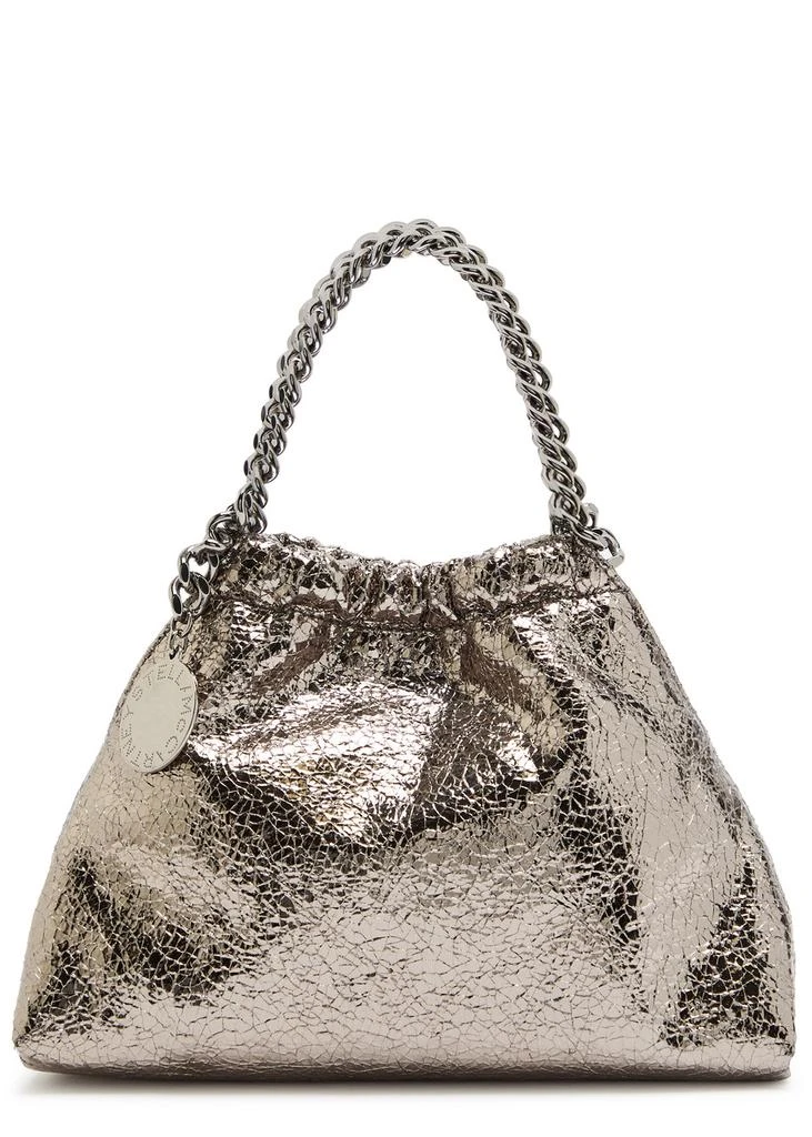 Stella McCartney Falabella mini drawstring metallic faux-leather cross-body bag 1