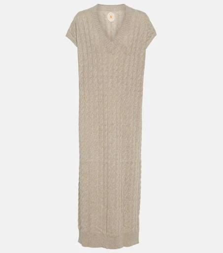 Jardin des Orangers Cable-knit cashmere sweater dress 1