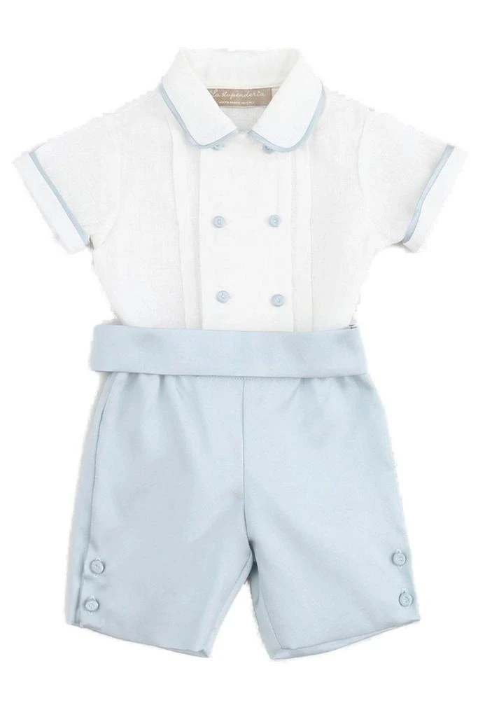 LA STUPENDERIA La Stupenderia Short-Sleeve Button Shorts Set